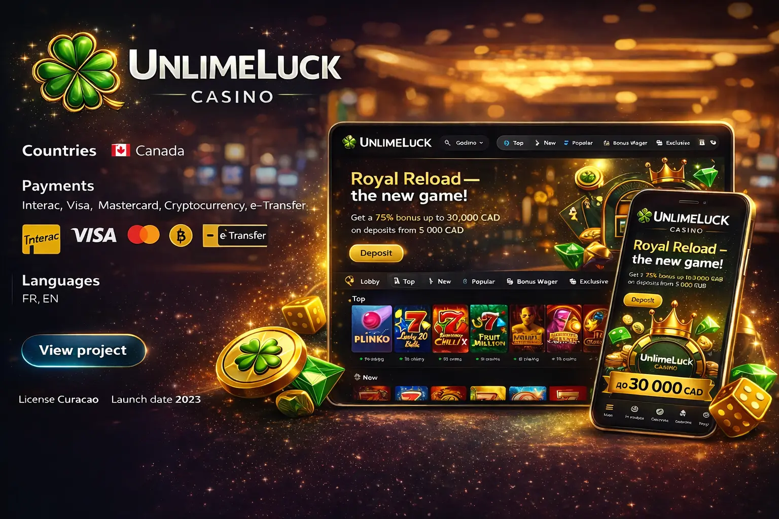 Unlimluck Casino Canada - Premium Gaming Platform